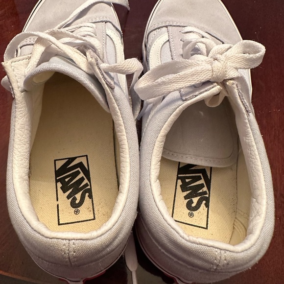 Vans Off The Wall Womens Size 9 Light Blue Low Top Lace Up # Worn Once # - Picture 3 of 7